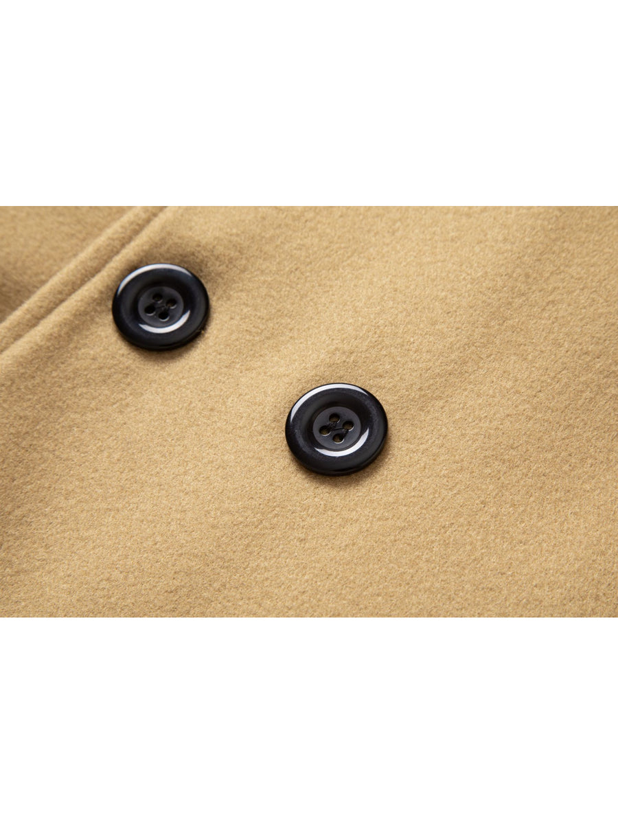 Manteau long, tweed, à revers, gris foncé, photo 17