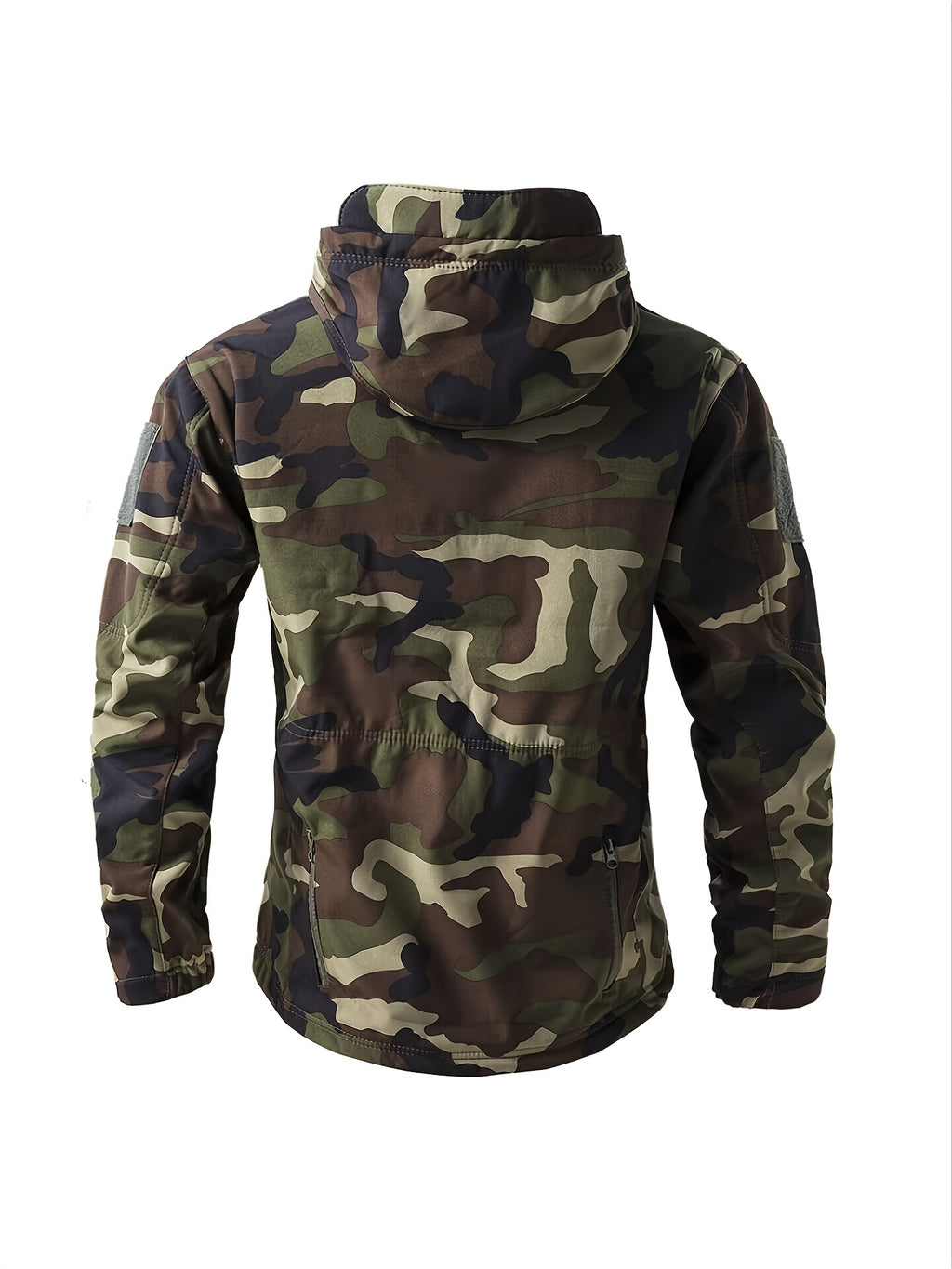Veste pour homme, coupe-vent, à capuche, couleur jungle