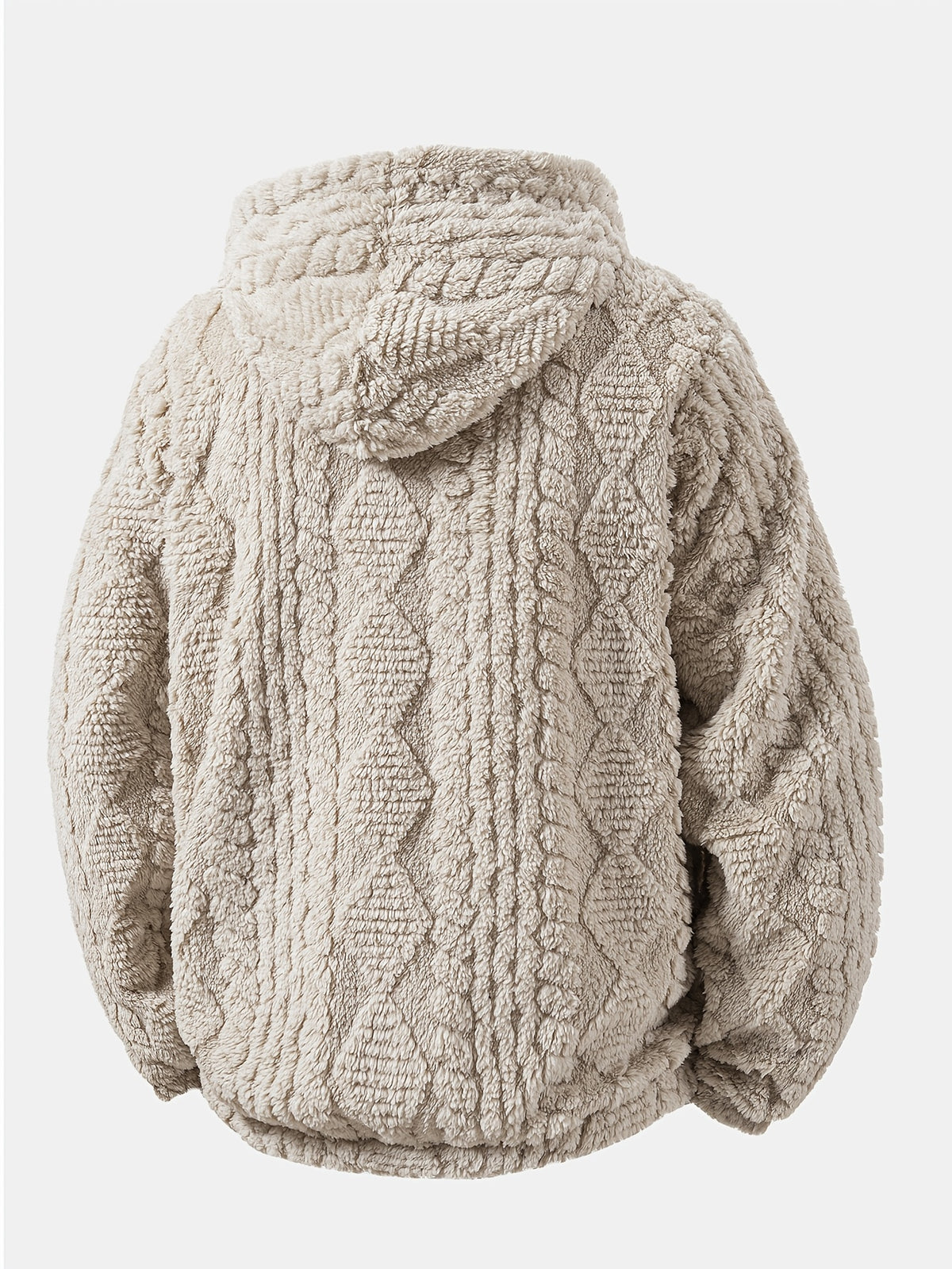 Veste long pour homme, à capuche, chameau