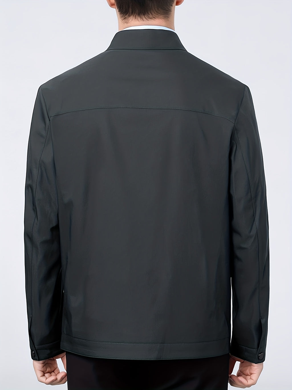Veste, à revers, gris, photo 19