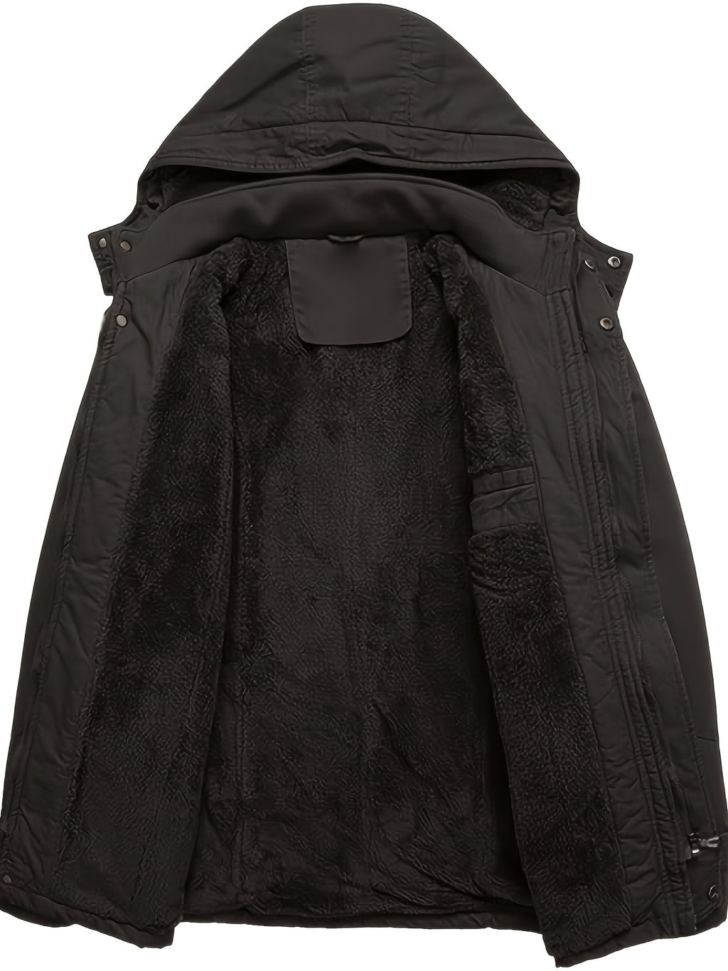 Veste mi-long pour homme, coupe-vent, à capuche