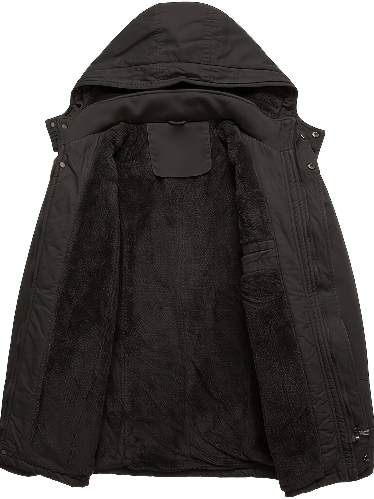 Veste mi-long pour homme, coupe-vent, à capuche