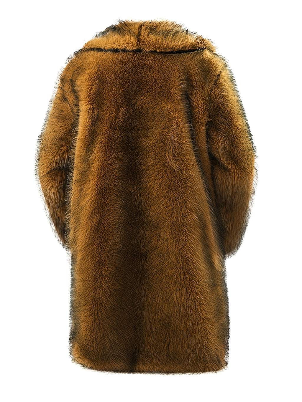 Manteau pour homme, à revers, brun