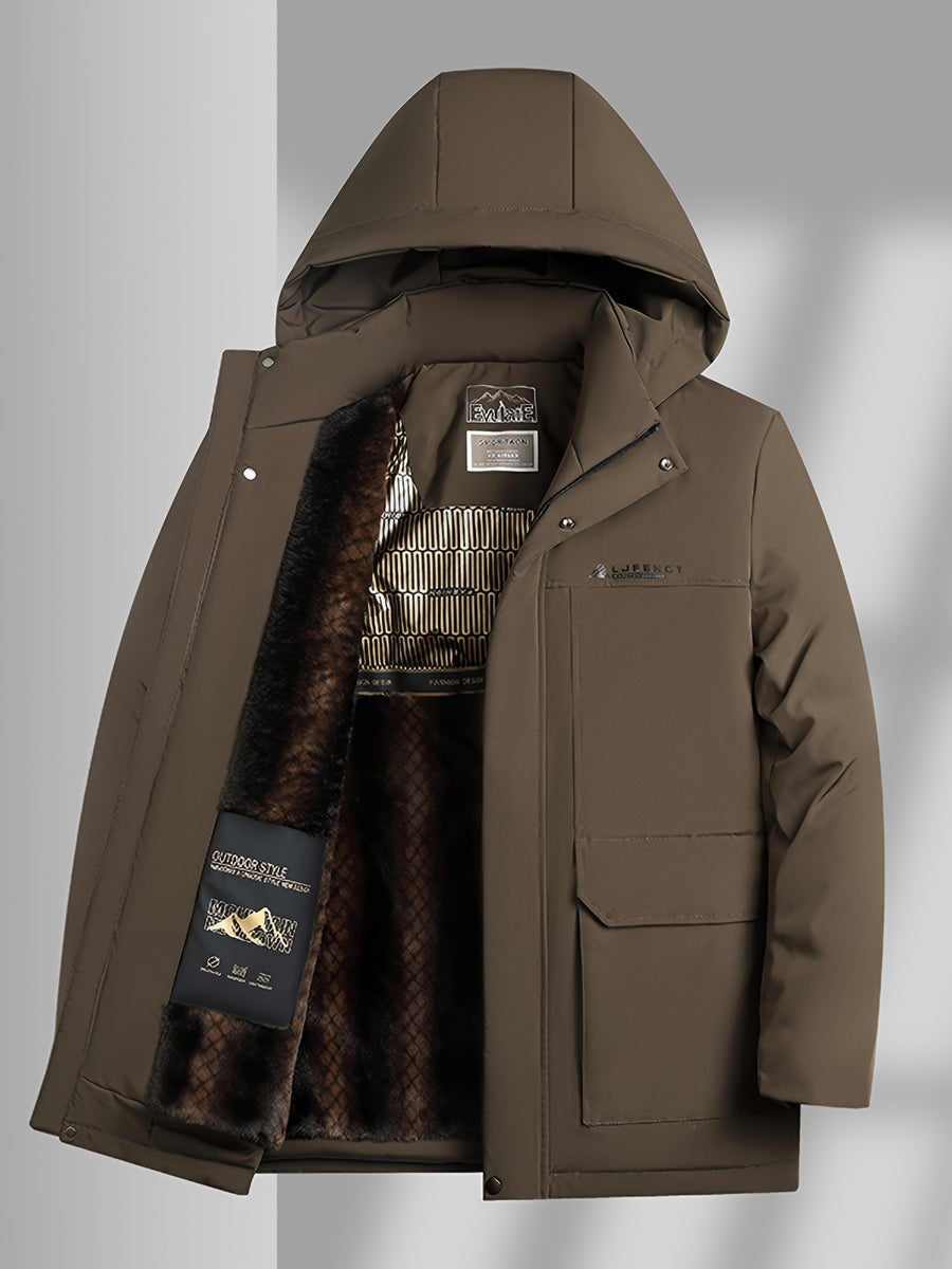 Manteau, polaire, à capuche, col montant, photo 4