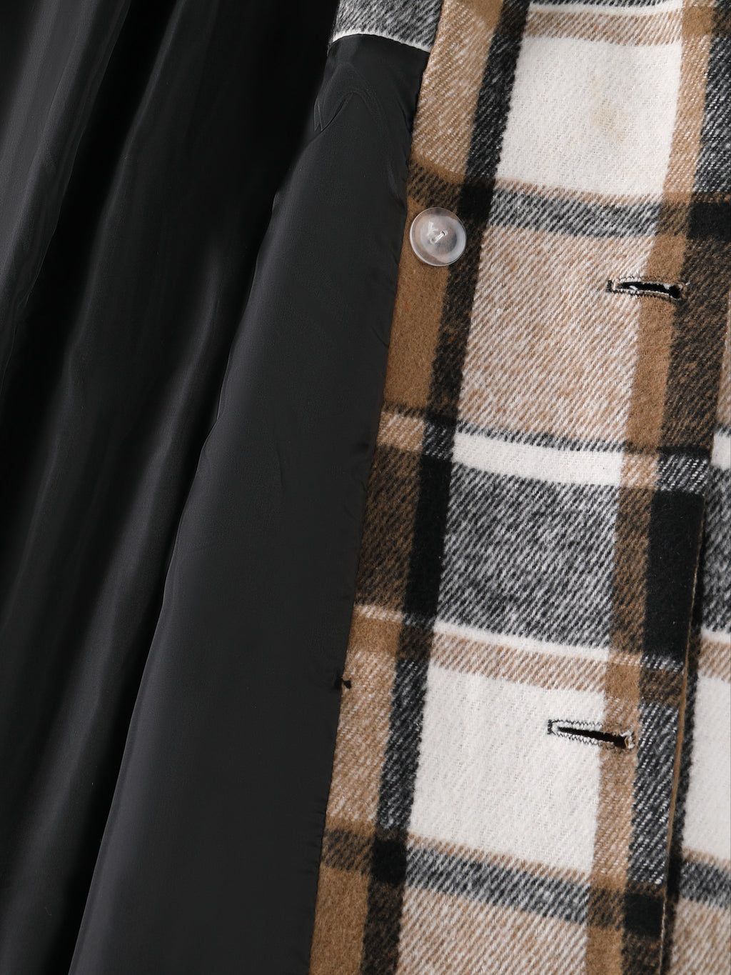Veste mi-long pour homme, tweed, à revers