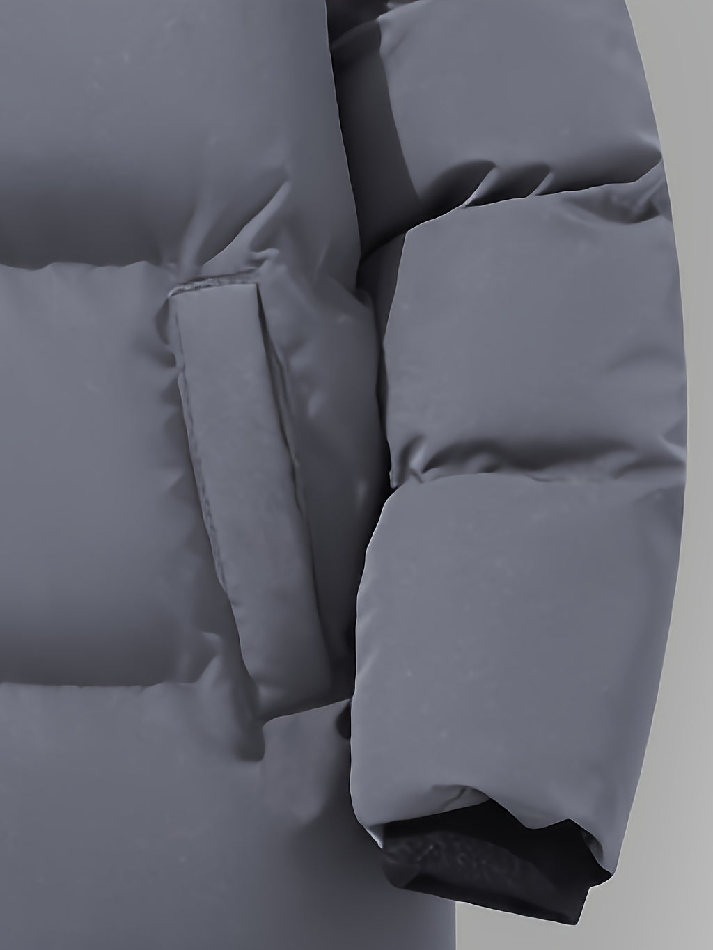 Manteau matelassé pour homme, grandes tailles, à capuche