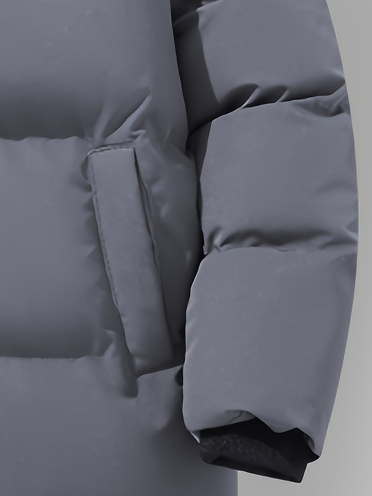 Manteau matelassé pour homme, grandes tailles, à capuche