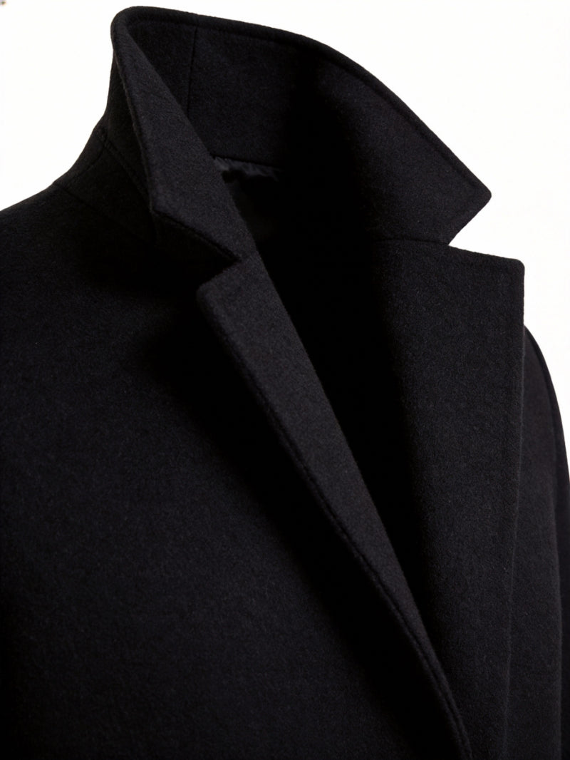 Manteau pour homme, à revers, gris