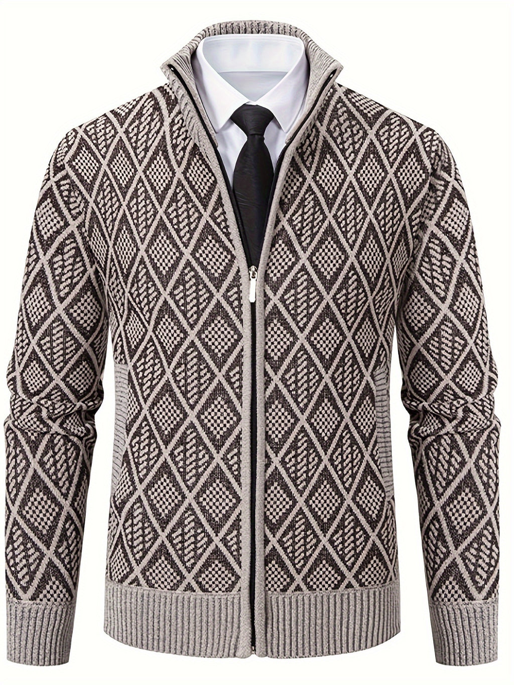 Manteau pour homme, à col montant