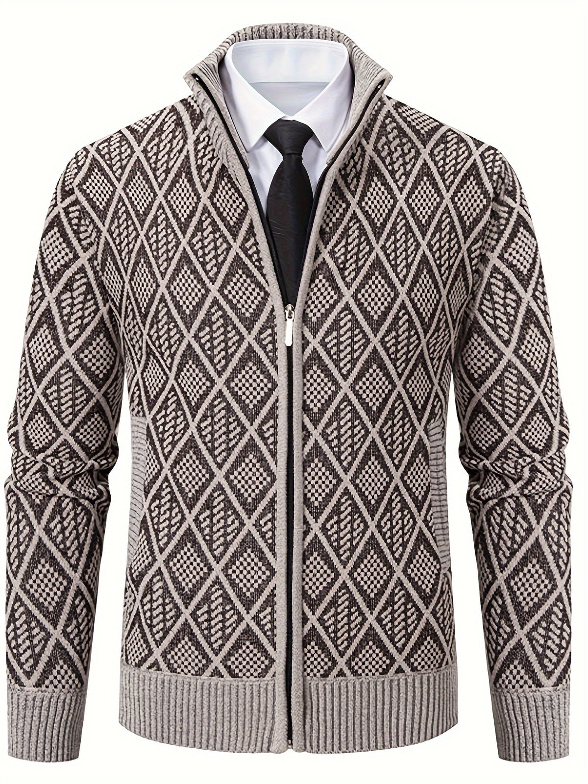 Manteau pour homme, à col montant