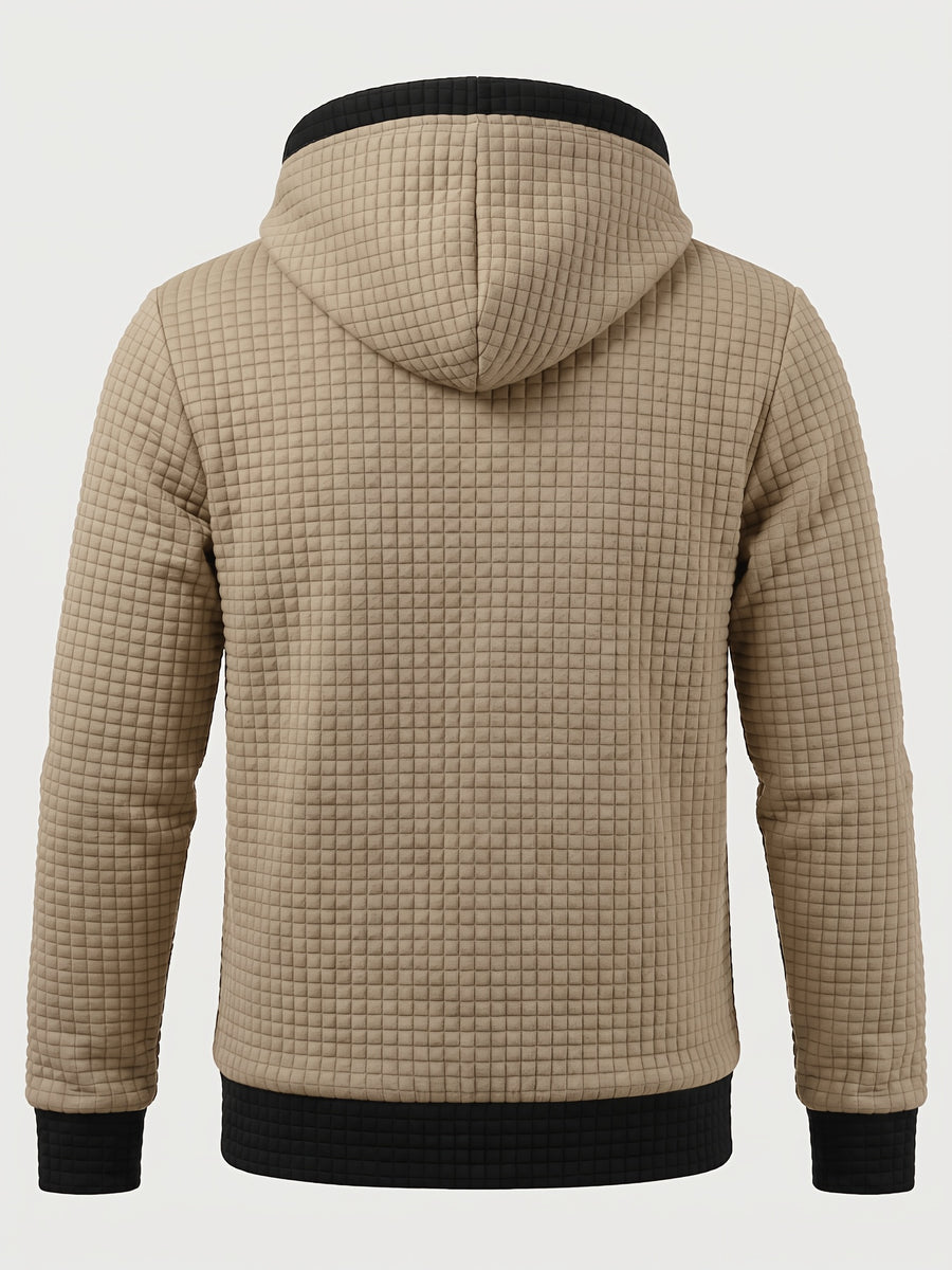 Veste, à carreaux, à capuche, ho noir, photo 13