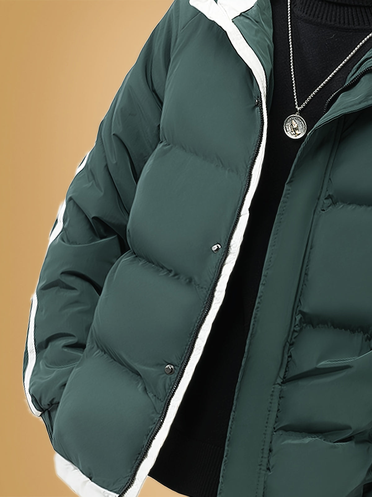 Manteau matelassé pour homme, à capuche, modele 7