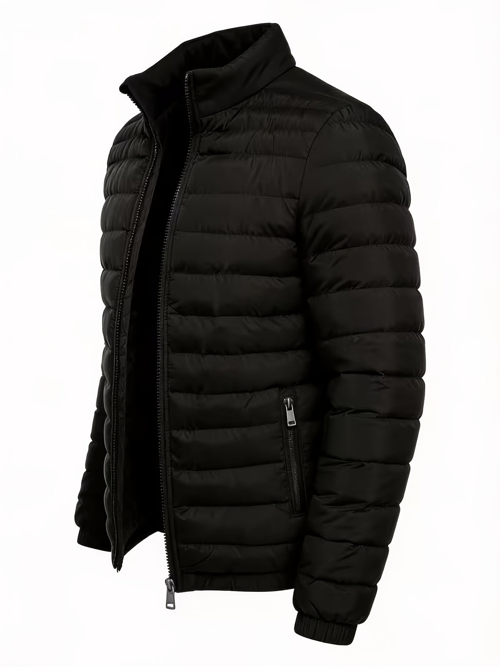 Veste matelassée pour homme, à col montant, bleu ciel