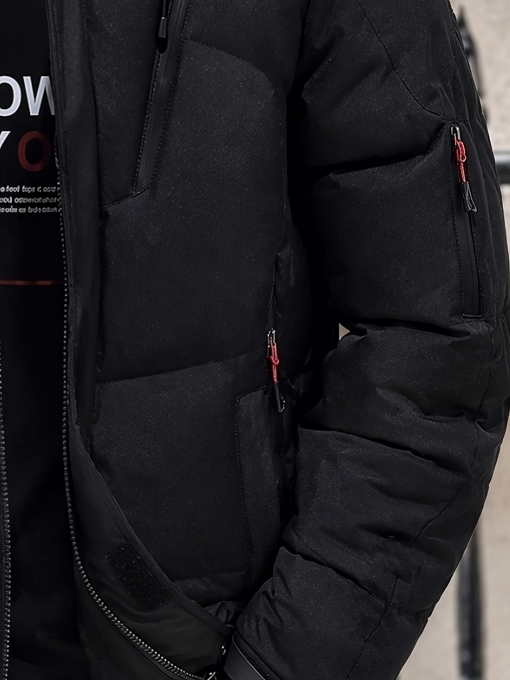 Doudoune matelassée pour homme, à capuche
