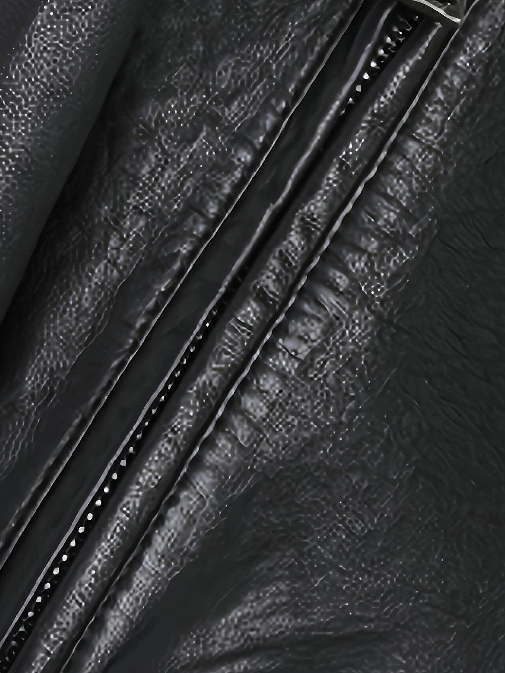Veste long pour homme, à col montant
