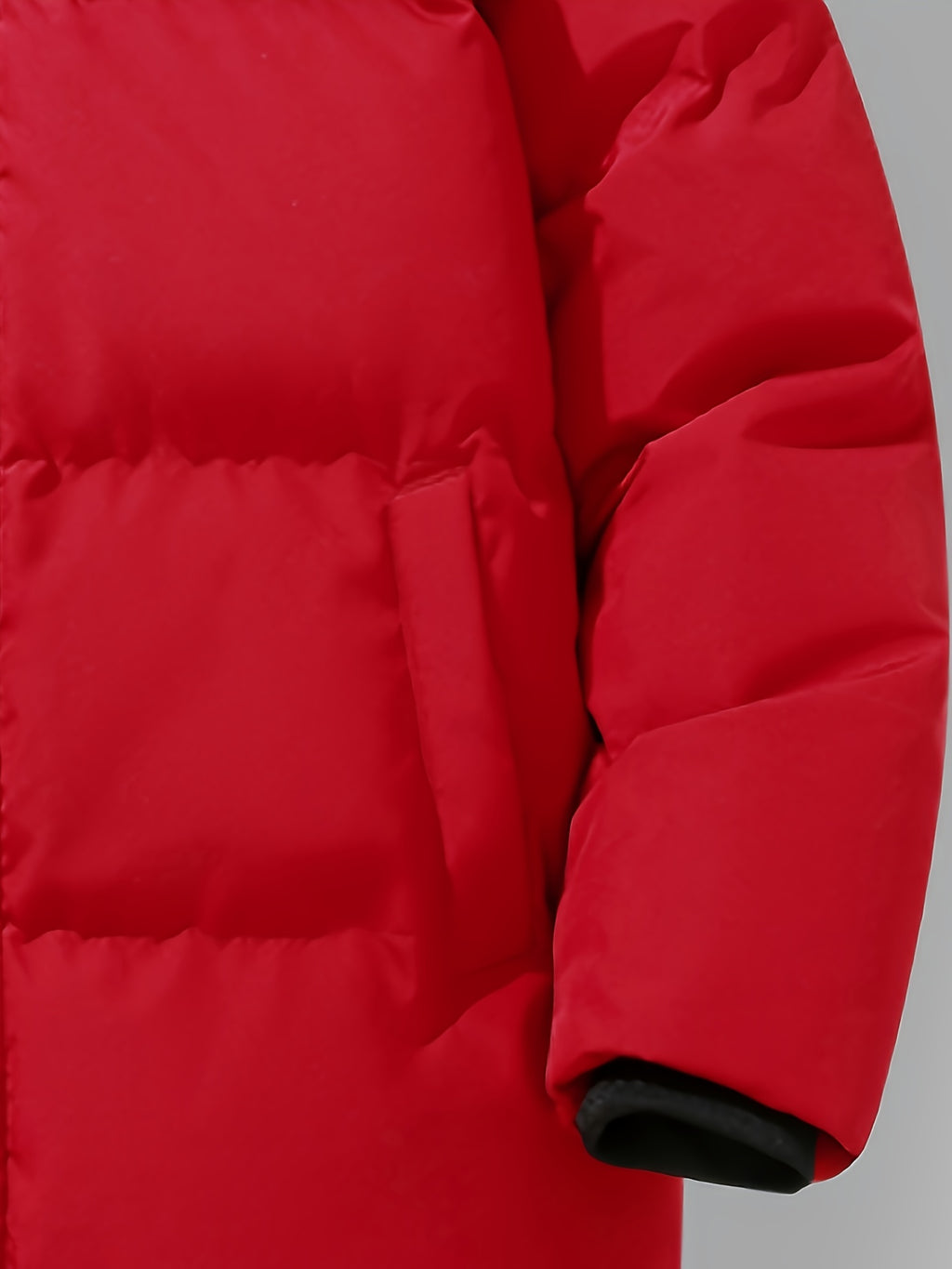 Manteau matelassé pour homme, grandes tailles, à capuche
