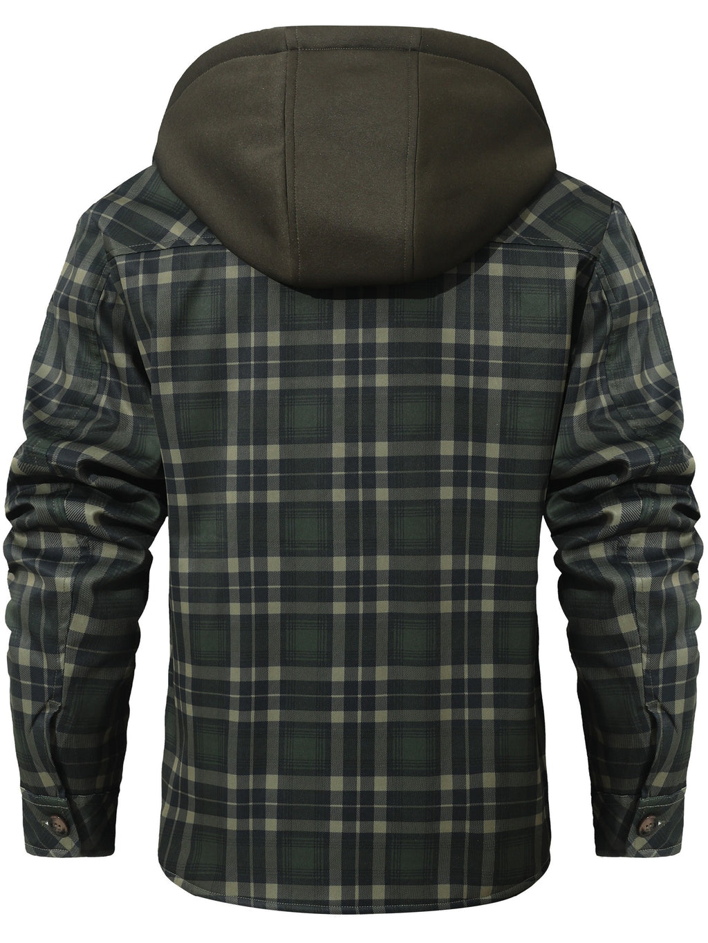 Veste pour homme, patchwork, à capuche, noir