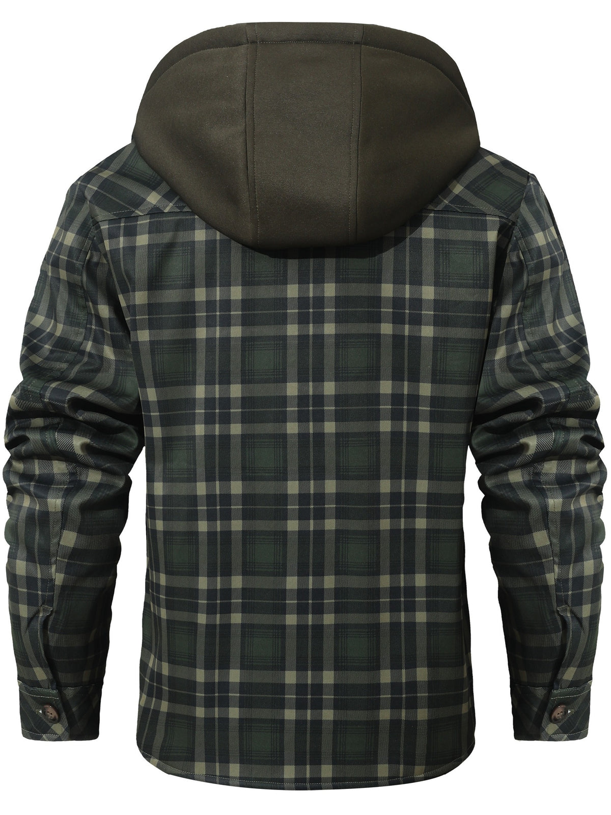 Veste pour homme, patchwork, à capuche, noir