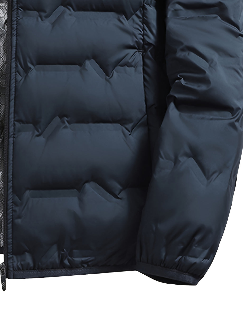 Veste matelassée pour homme, grandes tailles, à col montant