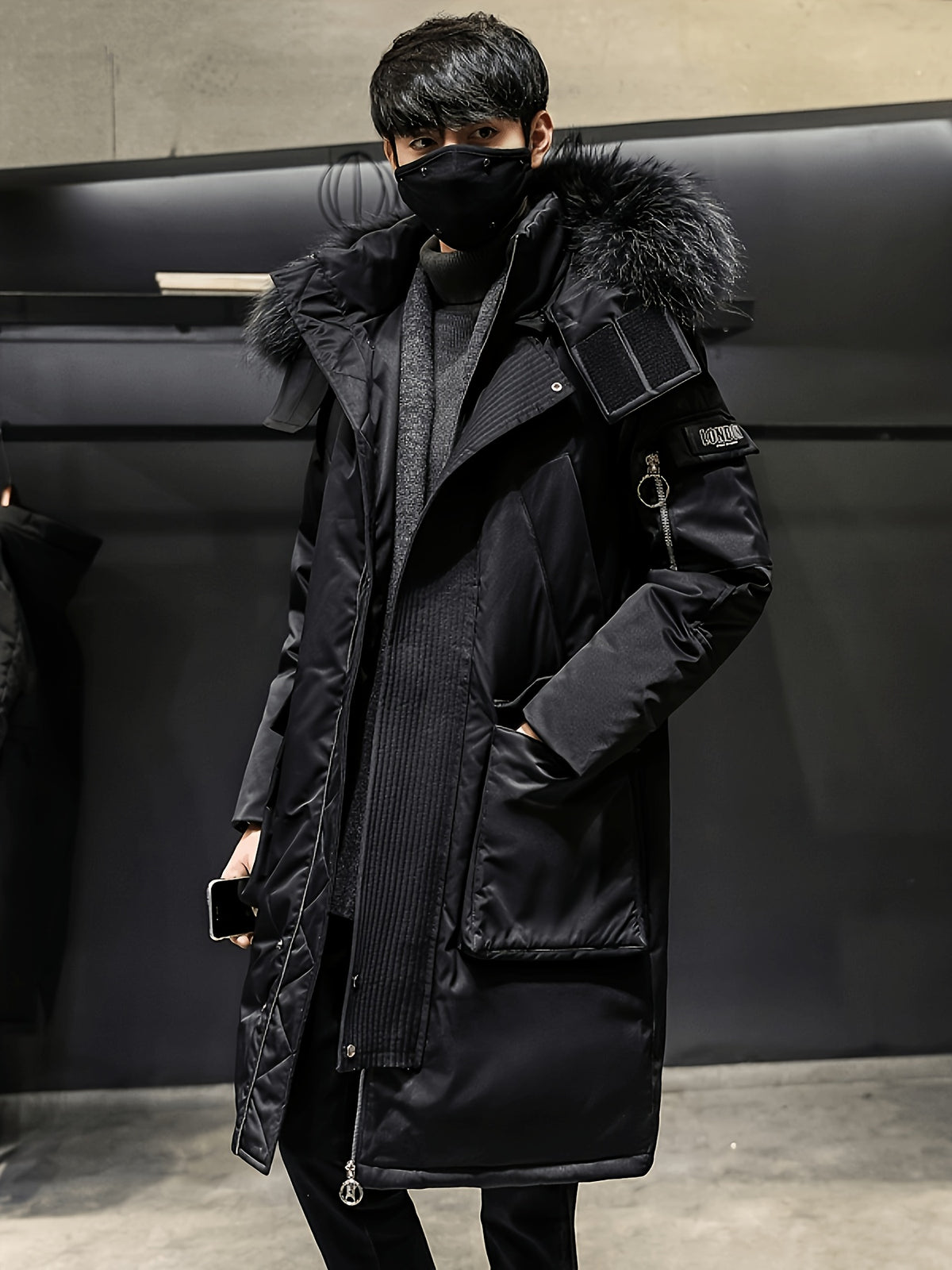 Veste matelassée pour homme, à capuche, modele 4
