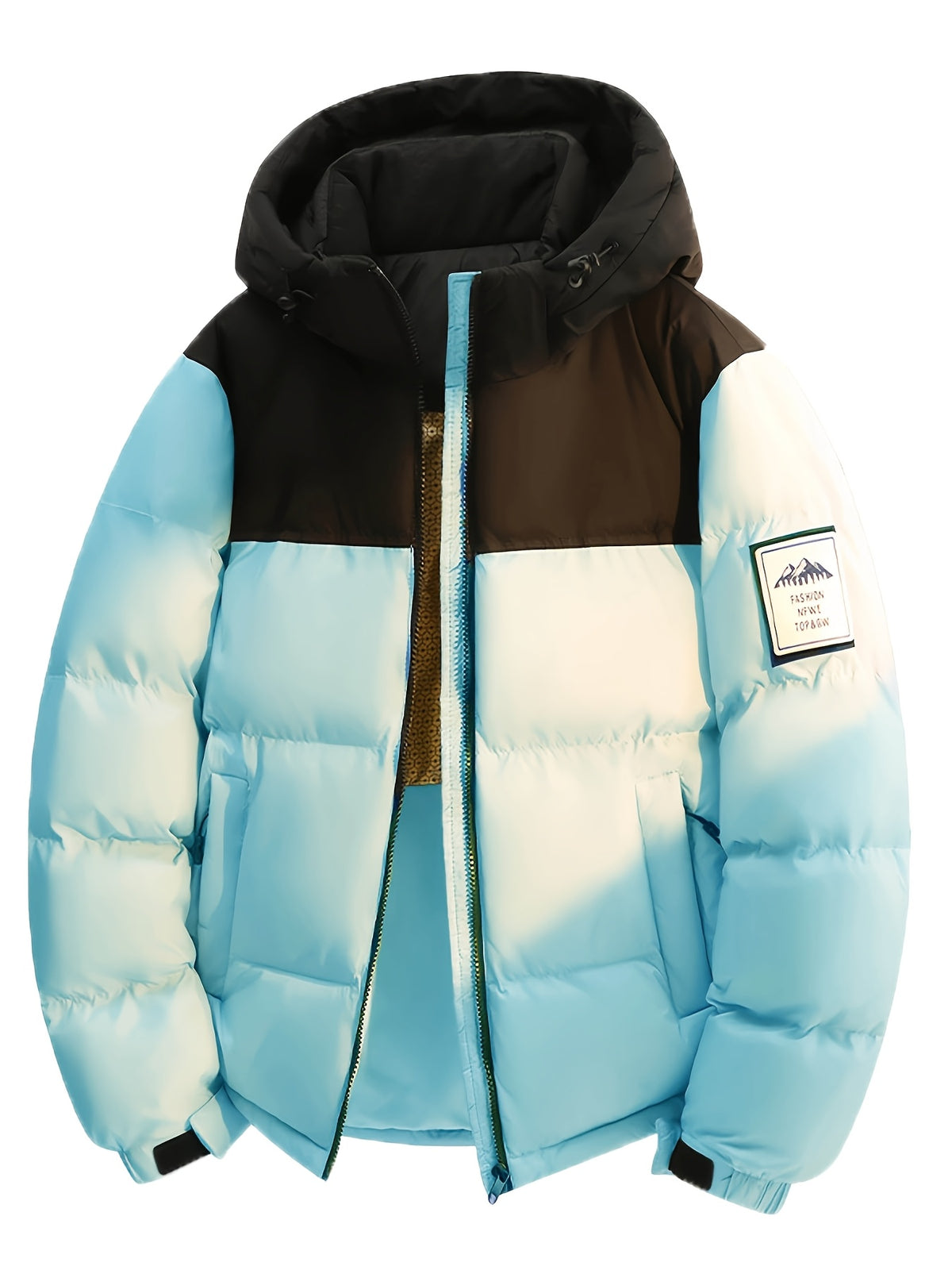 Veste matelassée pour homme, capuche amovible