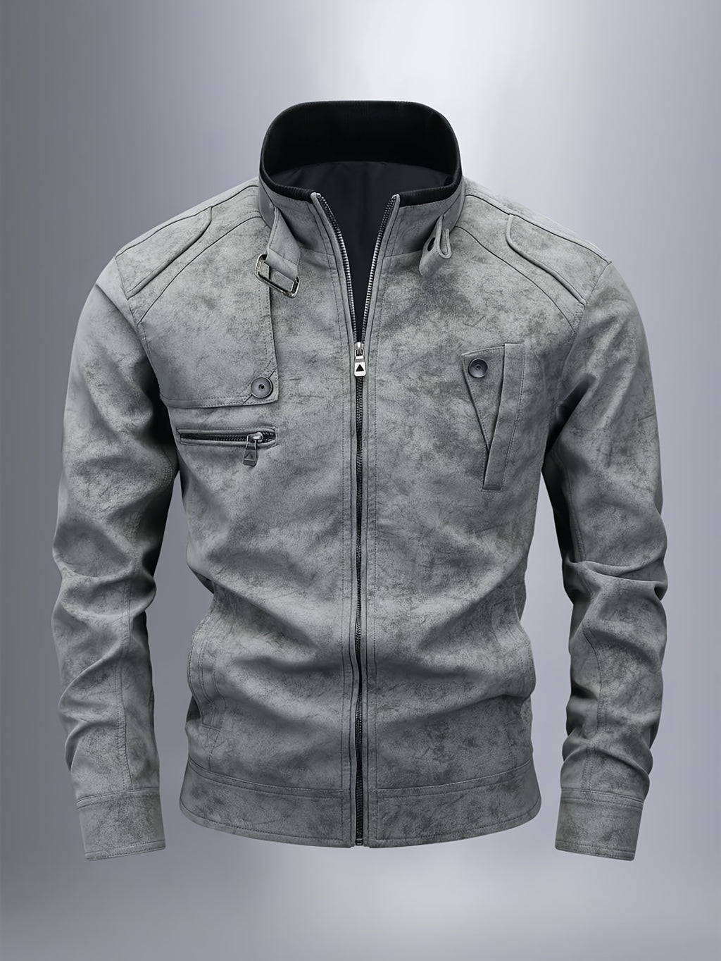 Veste, à col montant, brun, photo 20