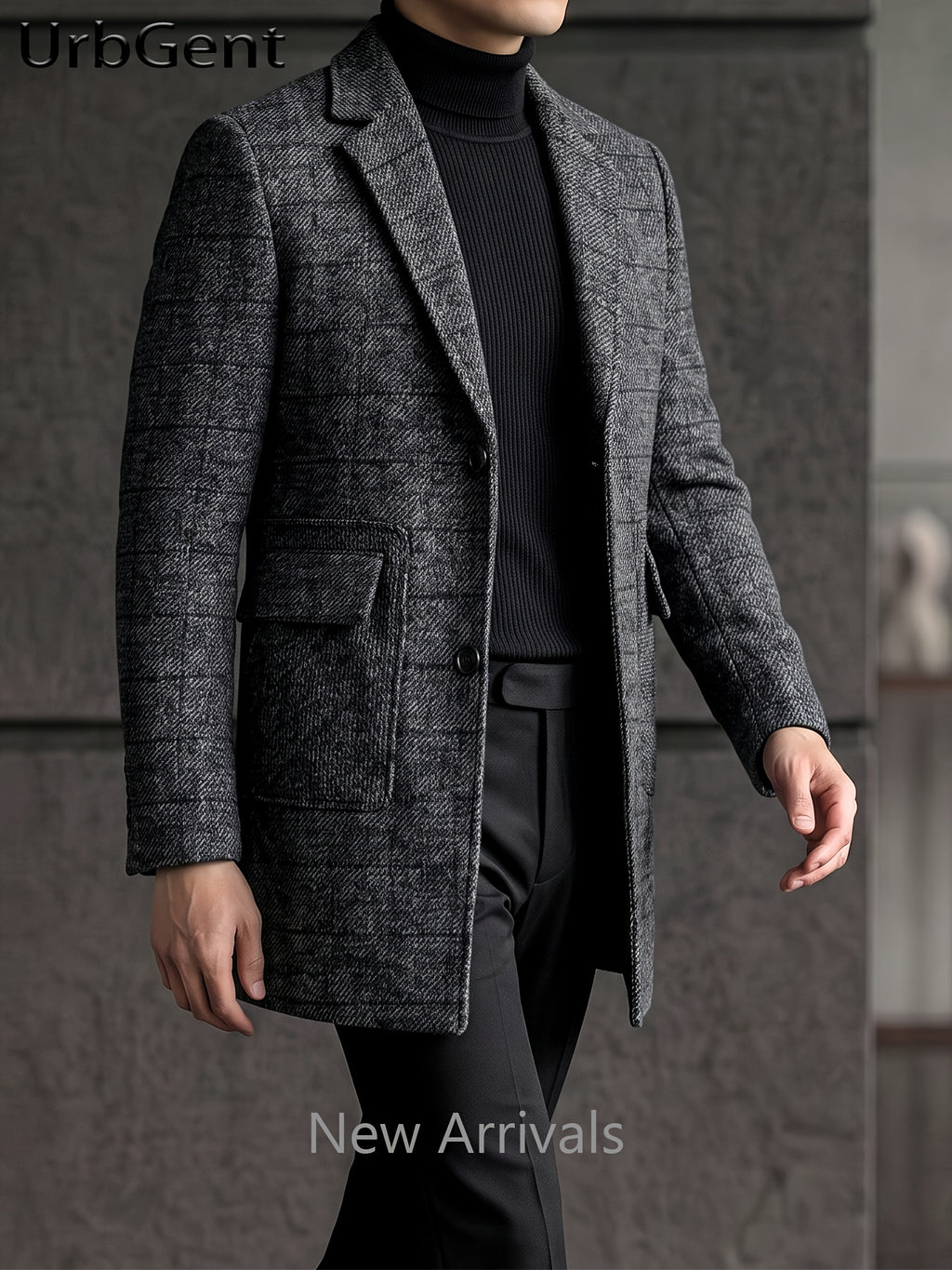 Manteau, 20 % laine, tweed, photo 6