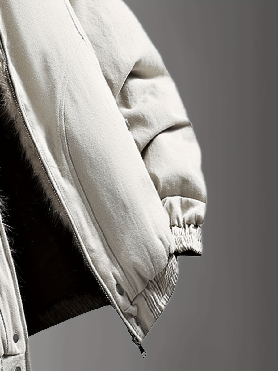 Veste, à capuche, beige, poche, photo 7