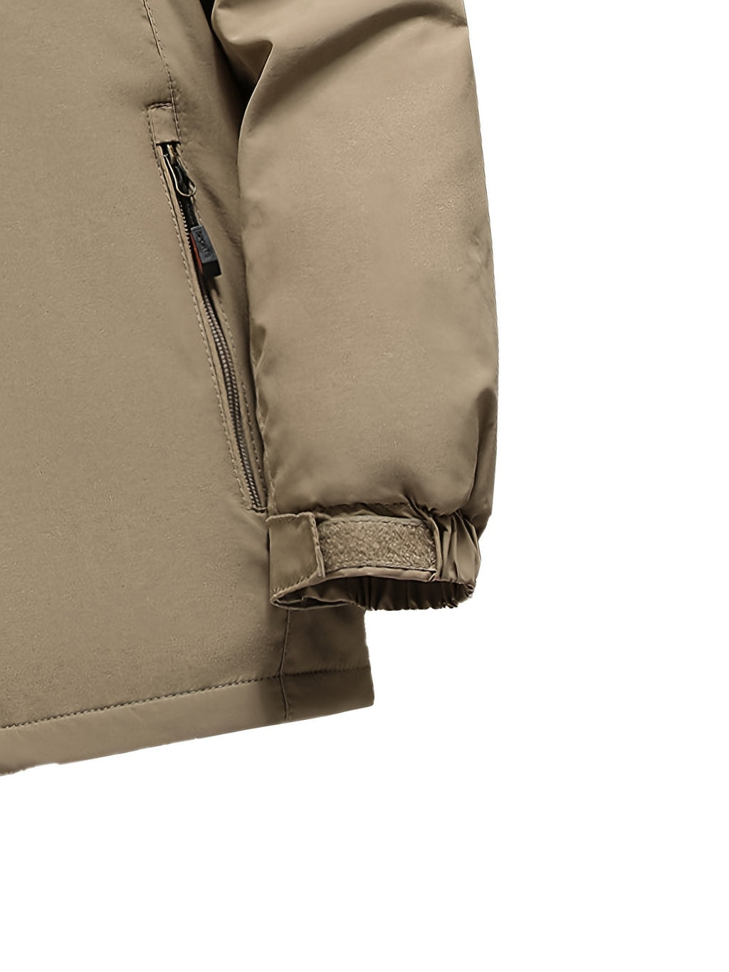 Veste pour homme, coupe-vent, à capuche, vert fougère