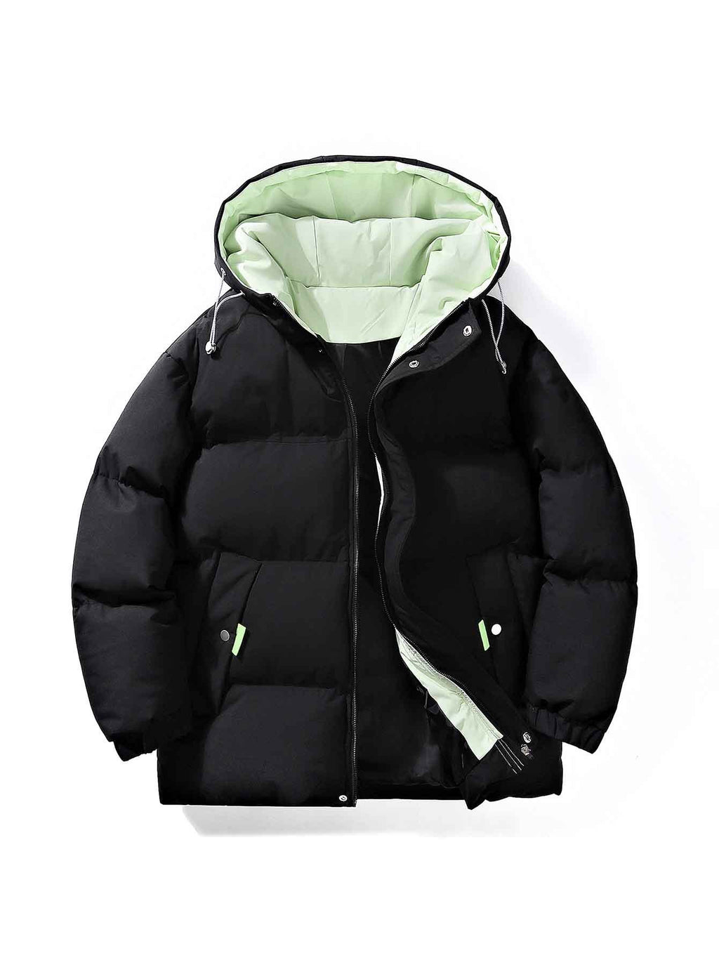 Veste matelassée pour homme, à capuche, abricot
