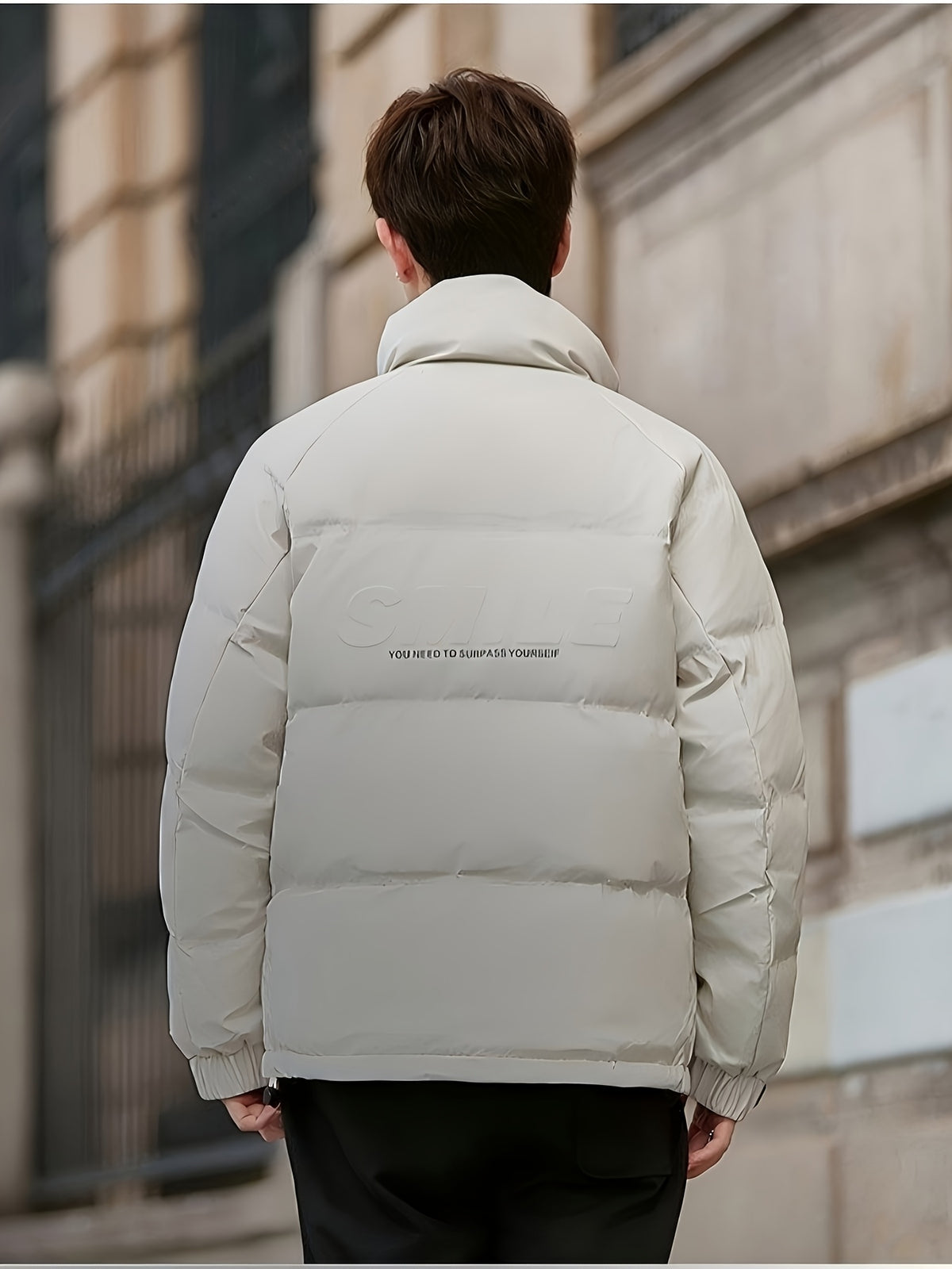 Veste pour homme, à col montant, col montant