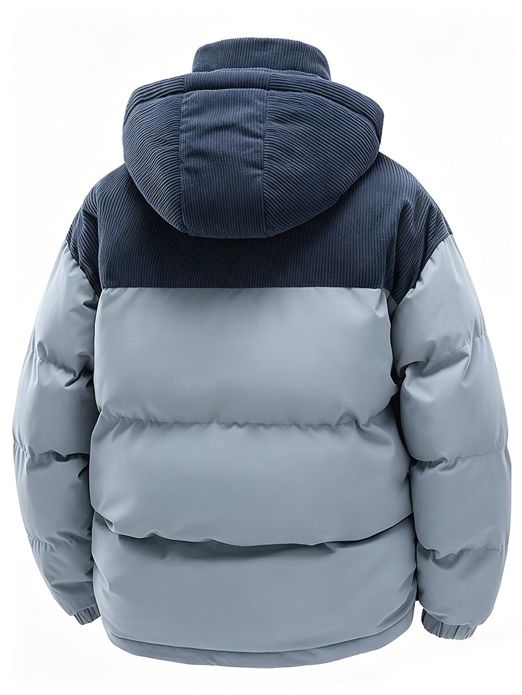 Veste pour homme, capuche amovible, bleu clair