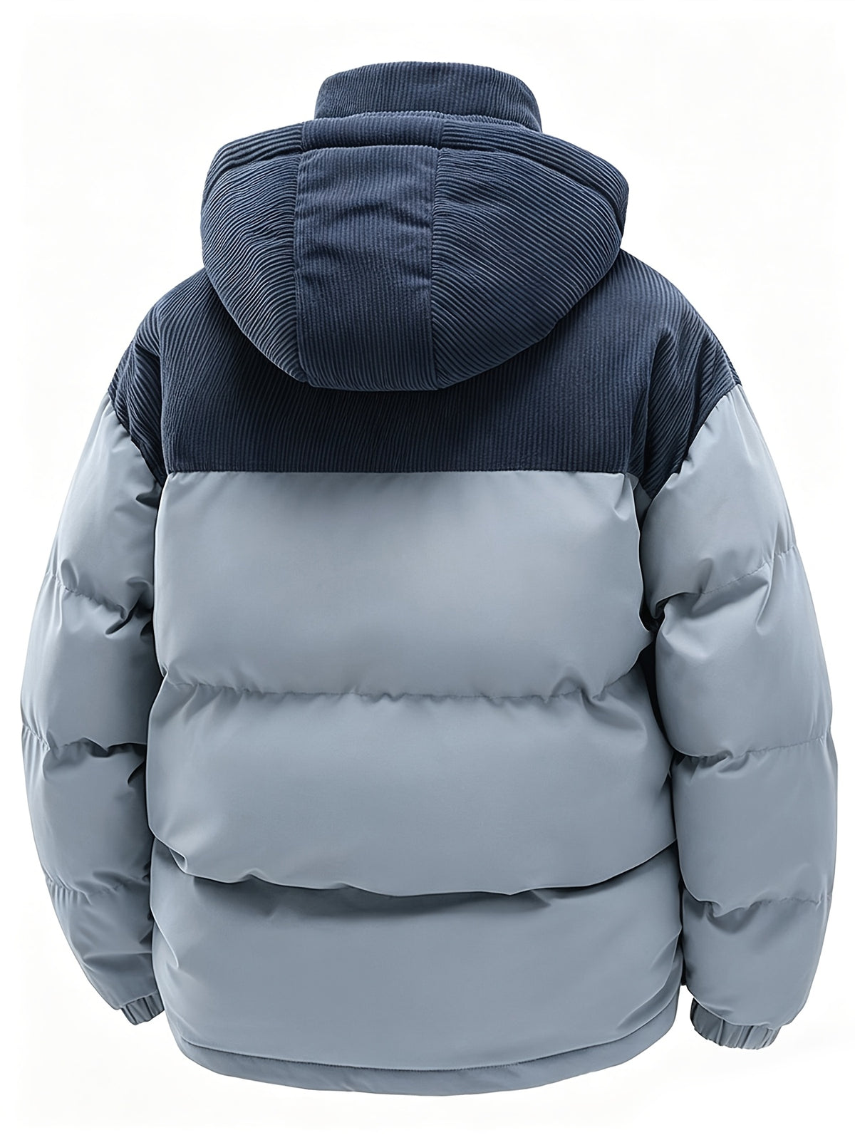 Veste pour homme, capuche amovible, bleu clair