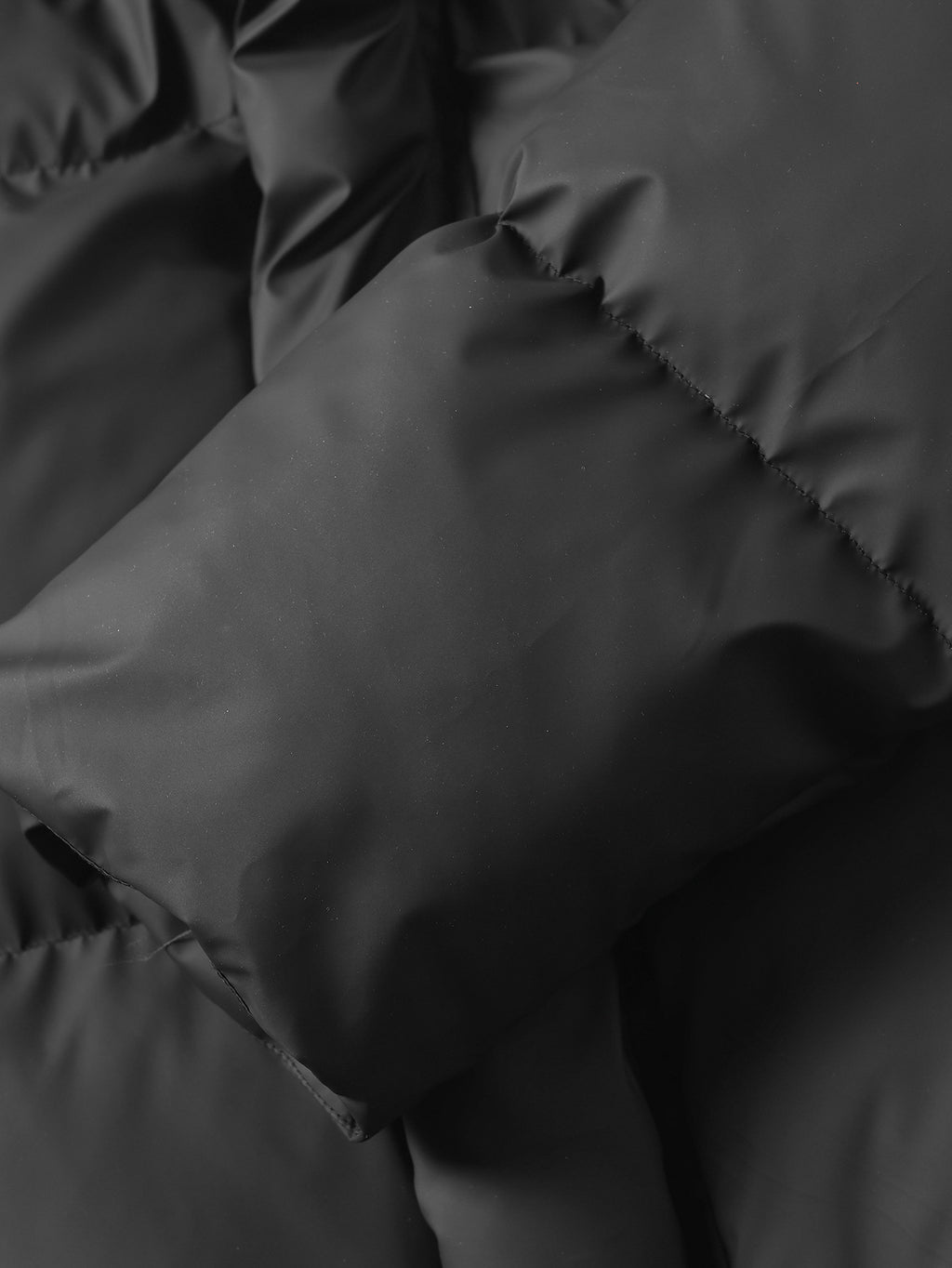 Veste matelassée pour homme, coupe-vent, à revers, noir