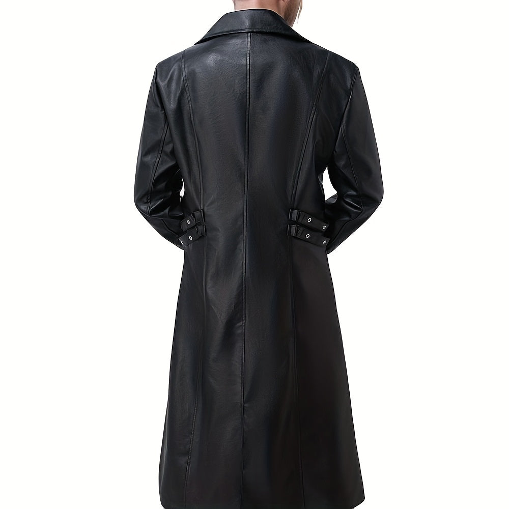 Manteau à revers automne hiver style western. Manteau trench long décontracté automne hiver, tendance et parfait pour l'automne et l'hiver en extérieur., photo 3