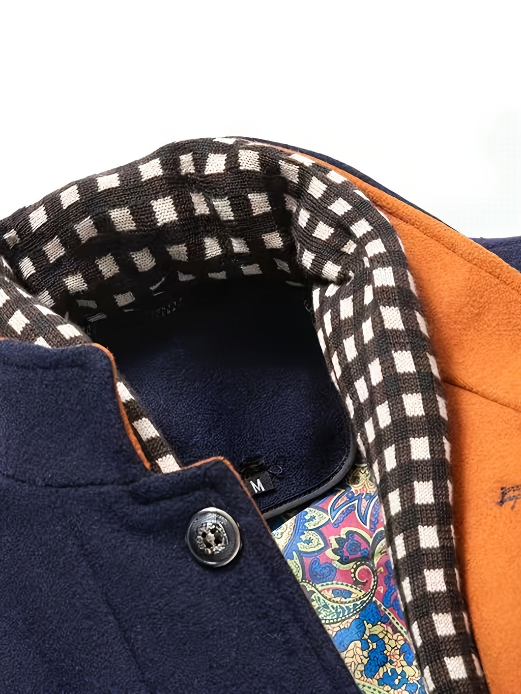 Veste en laine court pour homme, 55,4 % laine, tweed