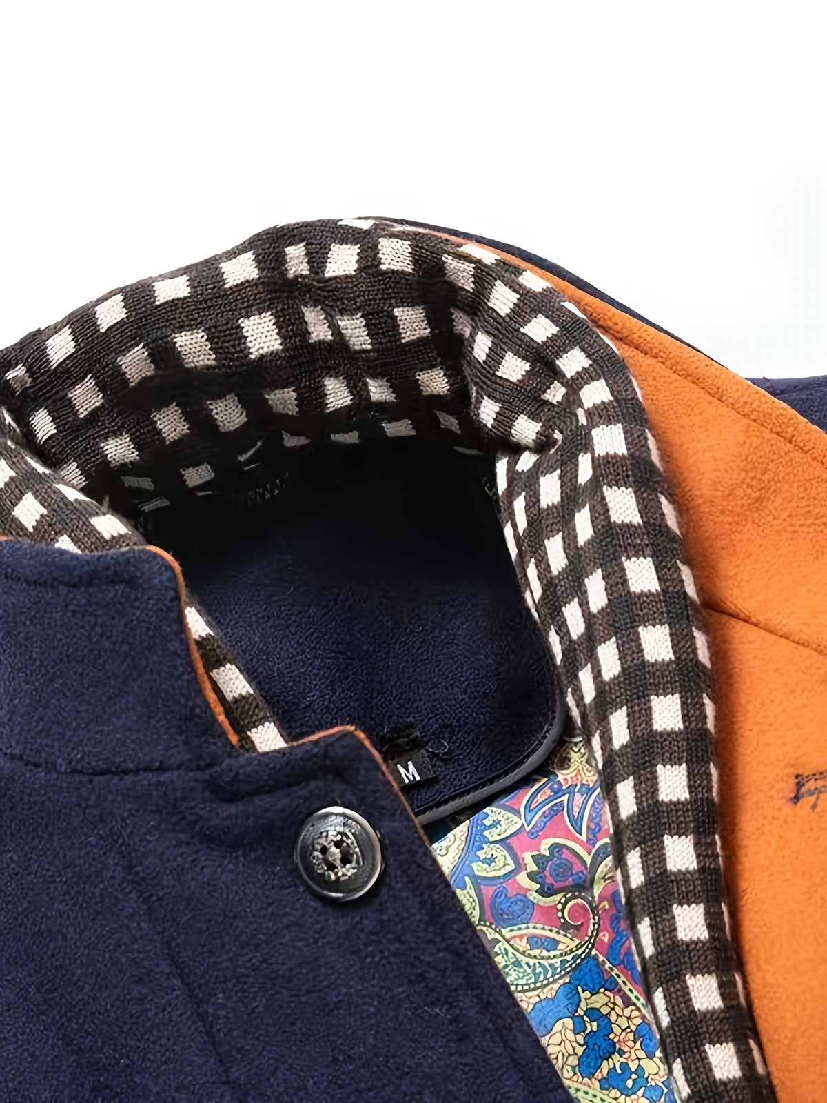 Veste en laine court pour homme, 55,4 % laine, tweed