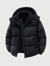 Veste, capuche amovible, noir