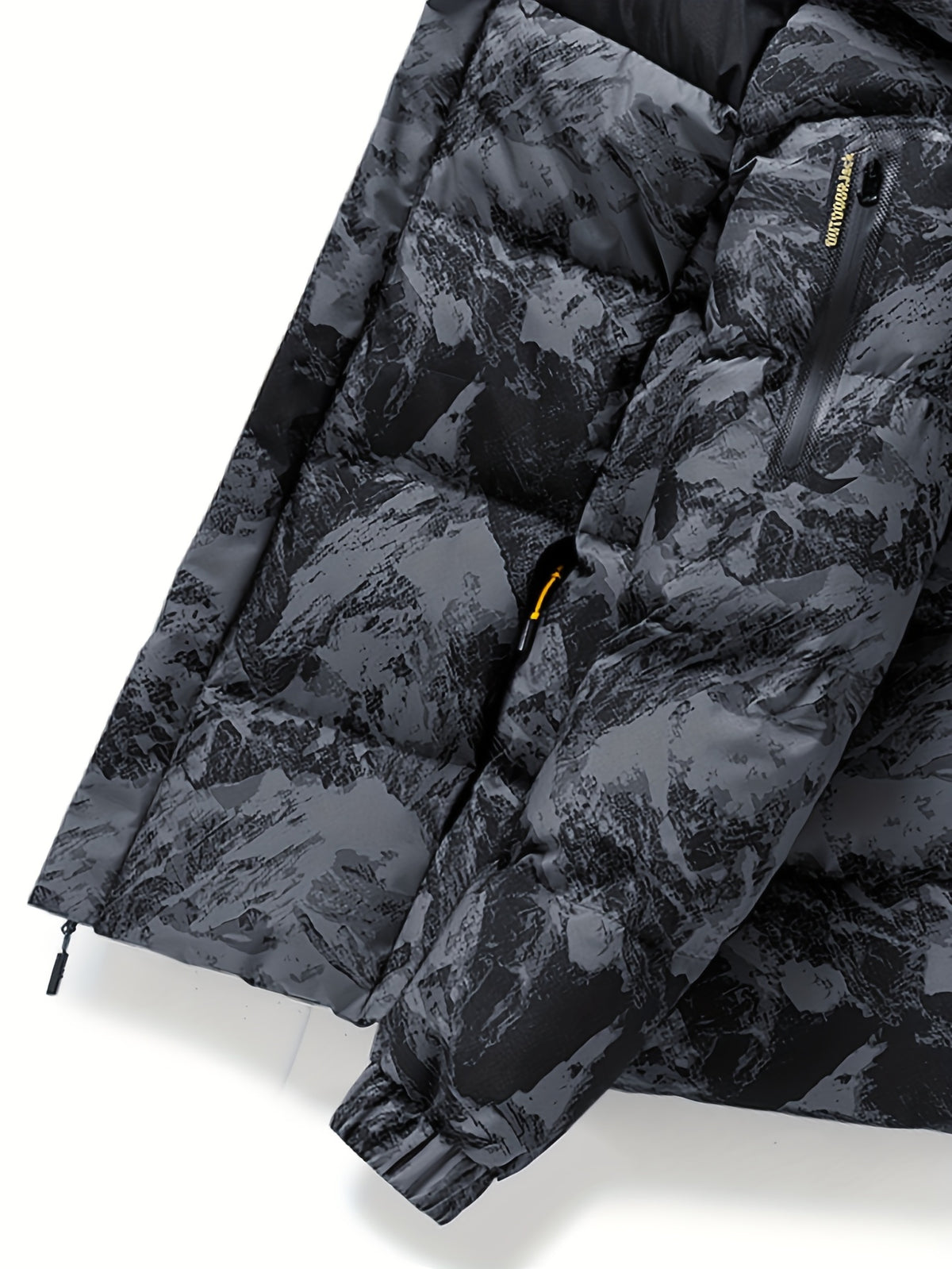 Veste pour homme, coupe-vent, à capuche, gris foncé