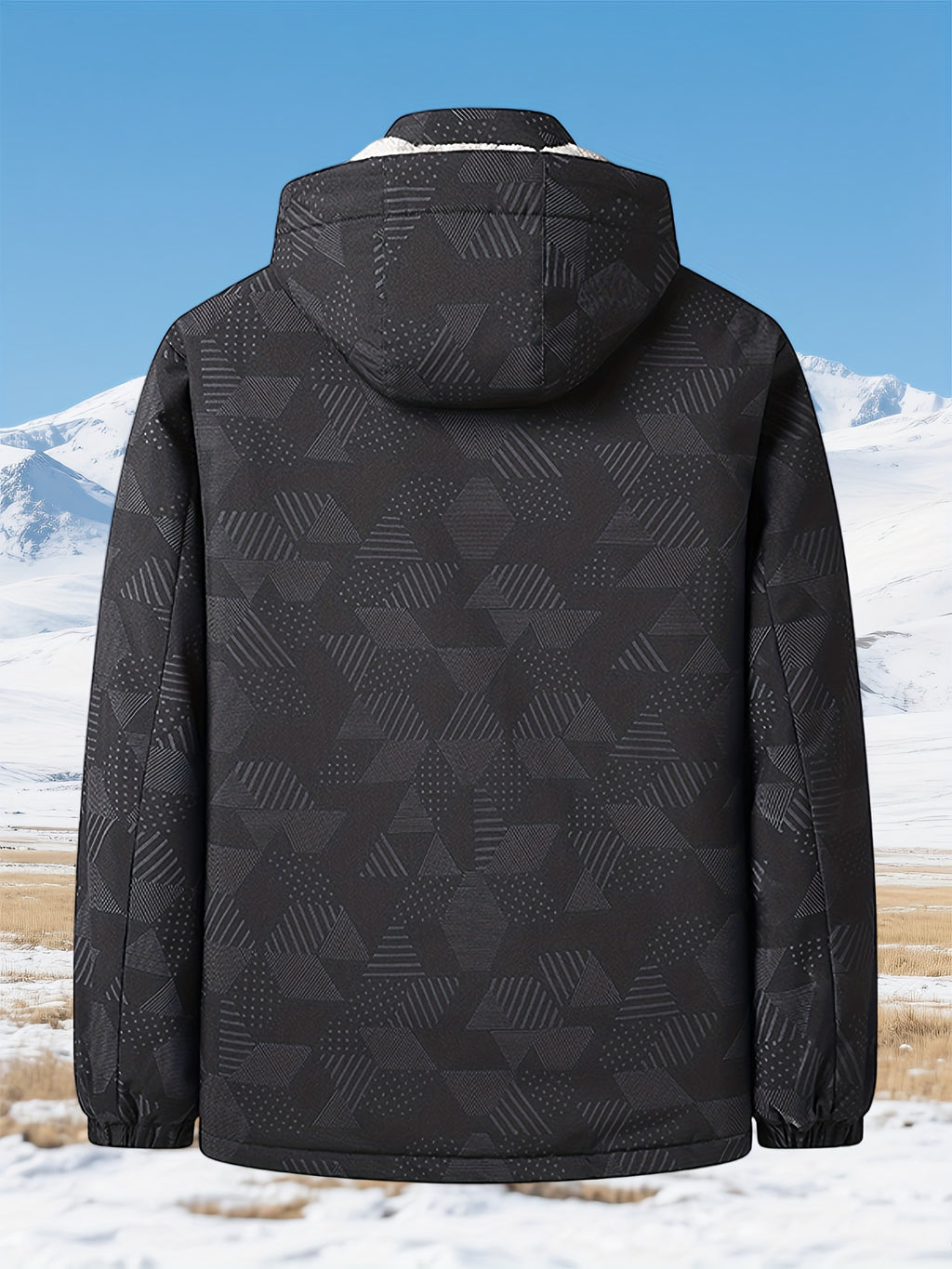 Veste pour homme, coupe-vent, à capuche, bleu