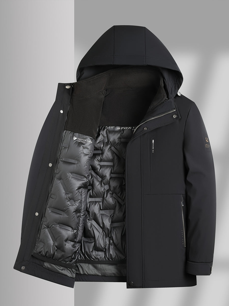 Veste matelassée, à col montant, noir, photo 11