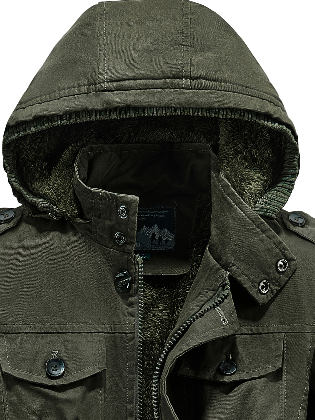 Parka pour homme, coupe-vent, à capuche, modele 3