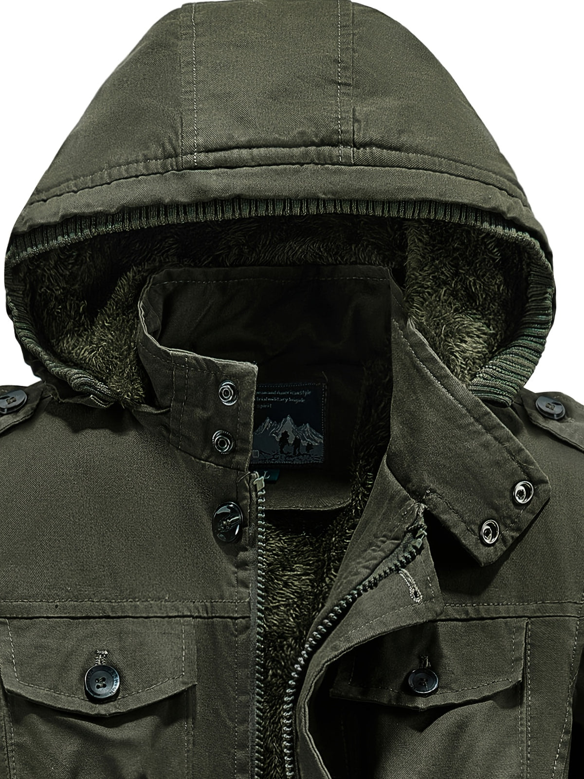Parka pour homme, coupe-vent, à capuche, modele 3
