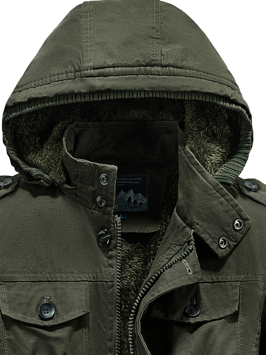 Parka, coupe-vent, à capuche, modele 3, détail du vêtement