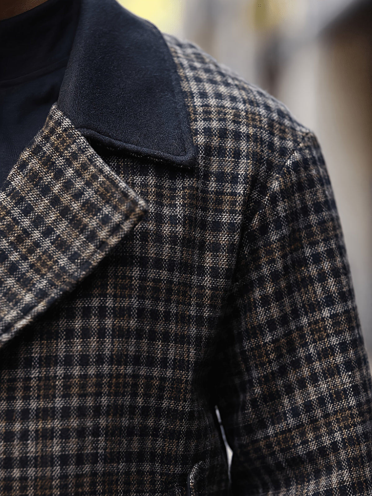 Trench pour homme, à revers, modele 4