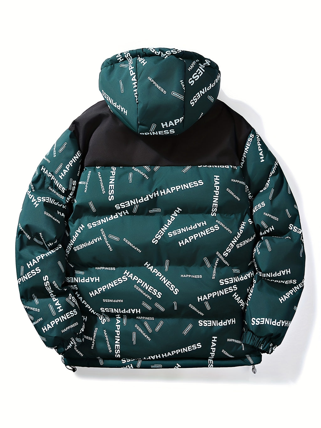 Veste matelassée pour homme, à capuche, vert