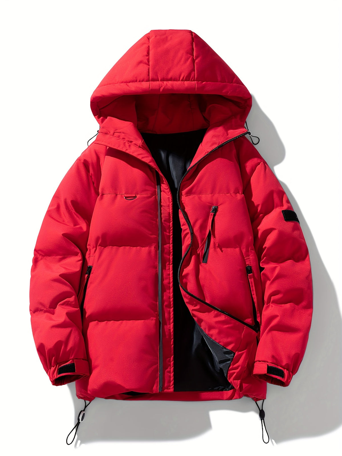 Veste pour homme, à capuche, couleur café