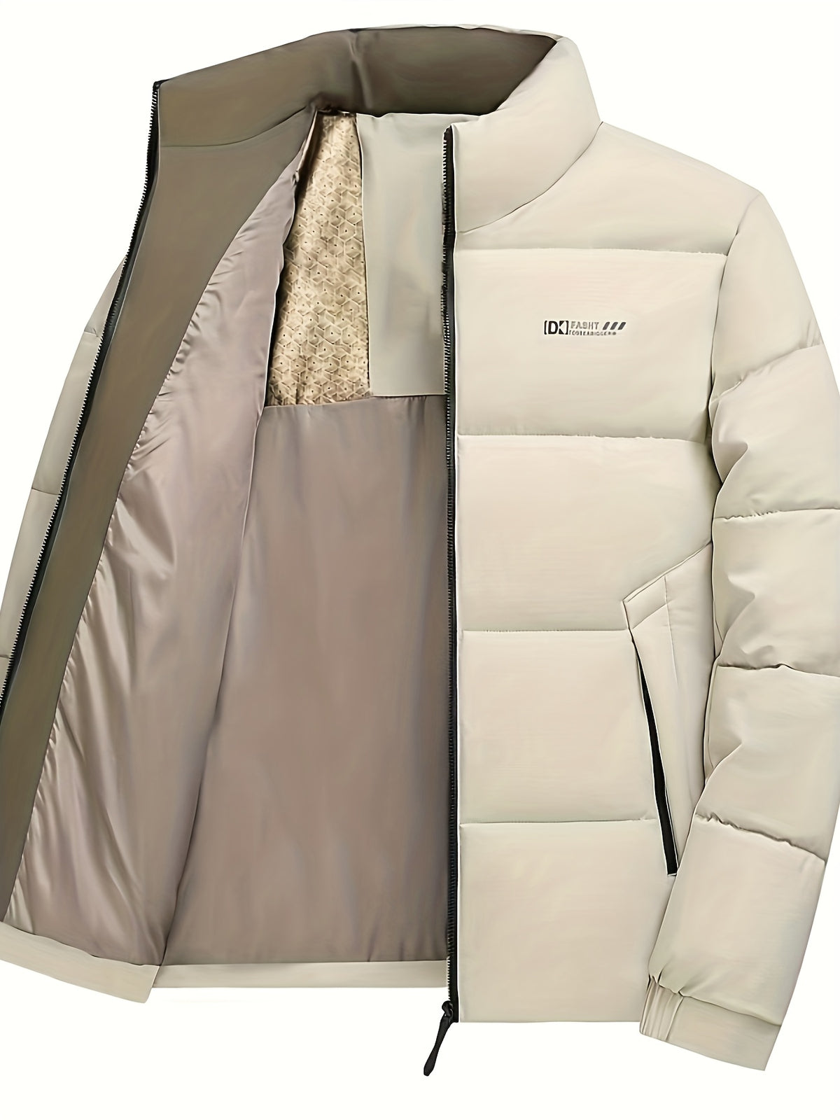 Manteau matelassé pour homme, à capuche, bleu marine