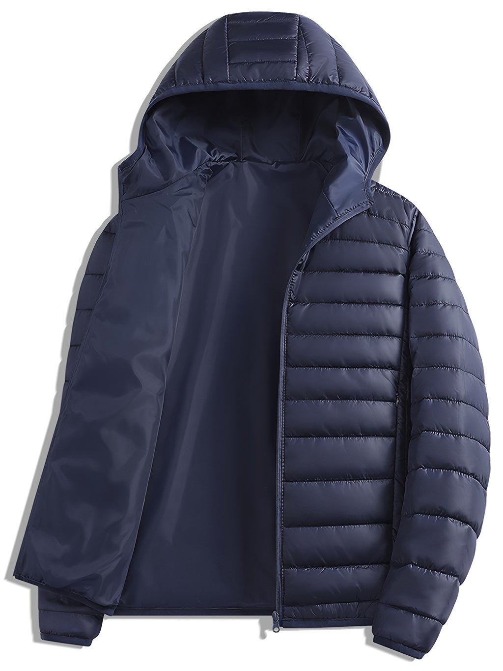 Veste pour homme, coupe-vent, à capuche, noir