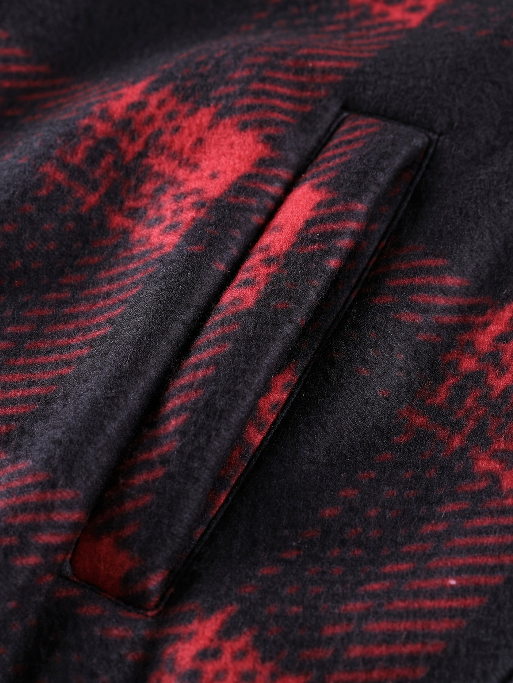 Veste pour homme, à carreaux, à capuche, rouge foncé-a